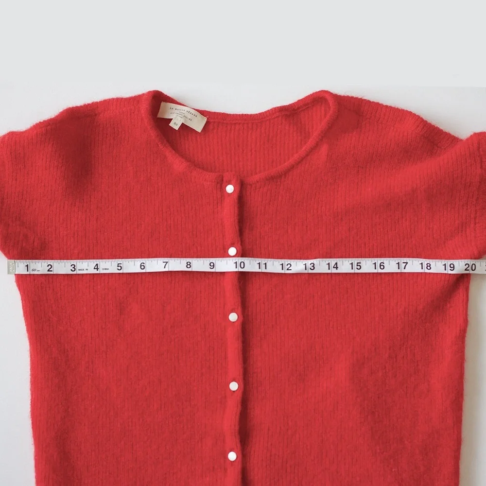 Sezane Red Gaspard Cardigan Sweater - Picture 4 of 4